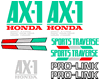 Honda AX-1 250 1991 Decal Set